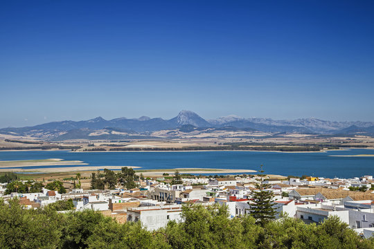 View to Bornos village, Spain