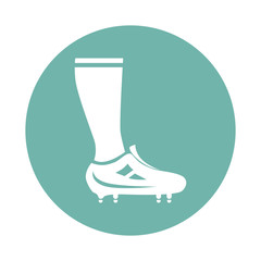 Football player leg icon