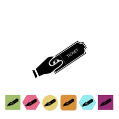 Football ticket sale icon