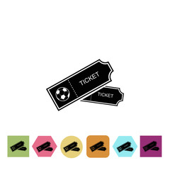 Football tickets icon