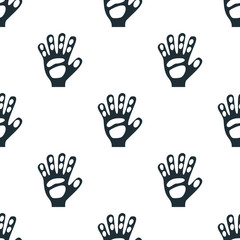 Fototapeta premium Goalie gloves icon