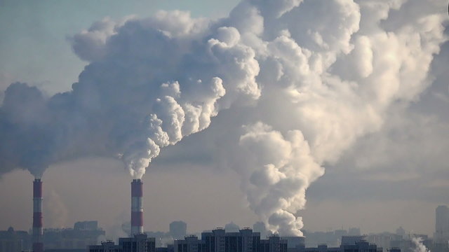 Time lapse of smoking city pipes