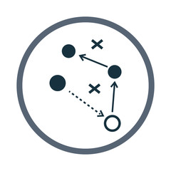 Football players scheme icon