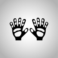 Goalie gloves icon