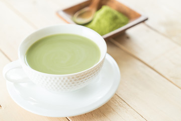 hot matcha latte