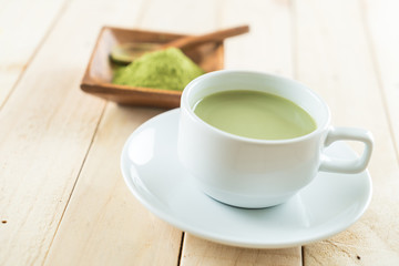 hot matcha latte