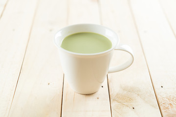 hot matcha latte