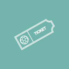 Football ticket icon