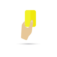 Illustration of yellow card icon