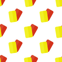 red and yellow football cards icon