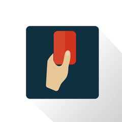 Illustration of red card icon