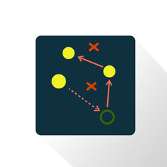 Football players scheme icon