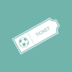 Football ticket icon