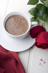 Hot chocolate with marshmallows for special day