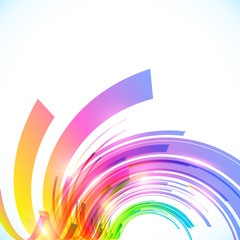 Rainbow colors abstract vector shining background