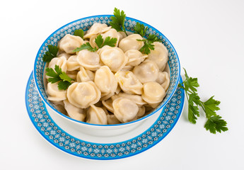 dumplings in a plate