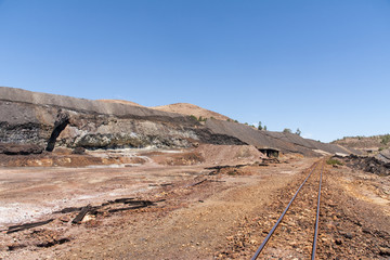 Hermoso enclave turístico de las minas de Ríotinto en la provincia de Huelva, Andalucía