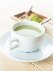 hot matcha latte
