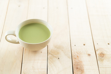 hot matcha latte
