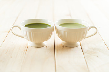 hot matcha latte