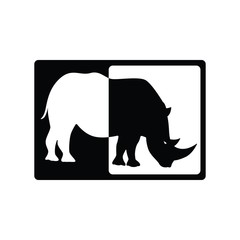 Rhino Black and White