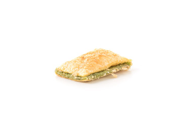 mini pie biscuit with kiwi jam