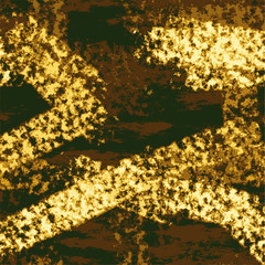 Abstract grunge torn background resembling yellow and brown strokes of chalk
