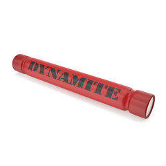 Dynamite bomb isolated on a white background.