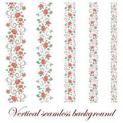 Floral seamless border