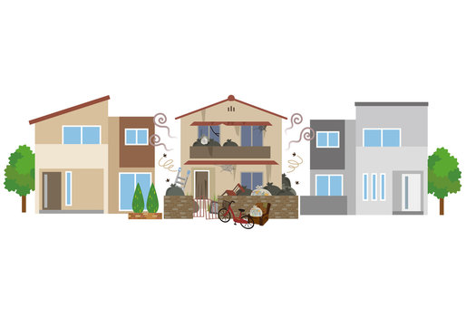 ゴミ屋敷 近隣トラブル Stock イラスト Adobe Stock