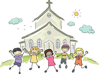 Stickman Church Kids - 100995747
