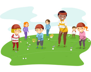 Stickman Kids Golf Lesson