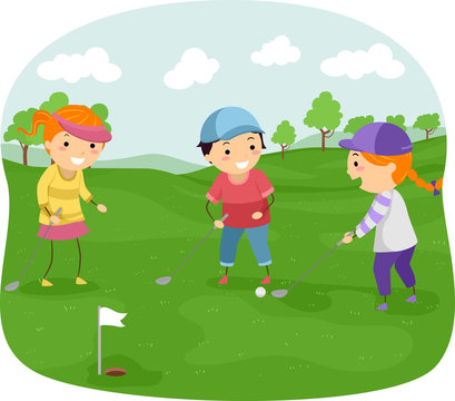 Stickman Kids Golf