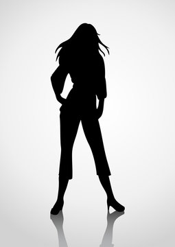 Silhouette Illustration Of A Woman