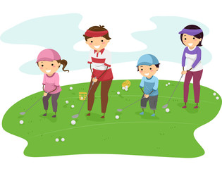 Stickman Family Golf
