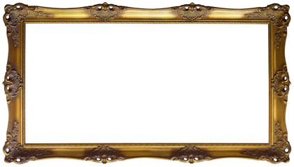 Panoramic Golden Frame Cutout