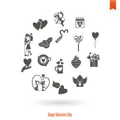 Happy Valentines Day Icons