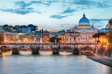 Rome - Vatican city at night