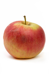 fresh juicy red and yellow apple isolated