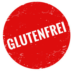 Glutenfrei Stempel rot