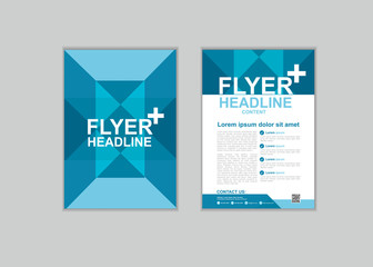 Vector Brochure Fl yer design Layout template in A 4 size set 9