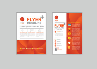 Vector Brochure Fl yer design Layout template in A 4 size set 17
