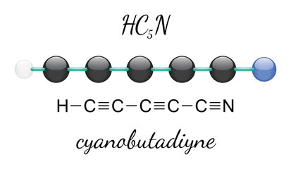 HC5N cyanobutadiyne molecule