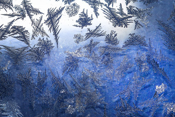 Ice crystals in the glass