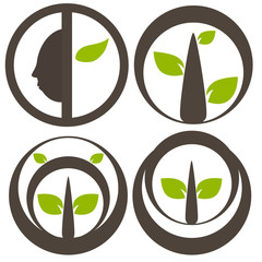 Obraz premium Nature tree symbol illustration