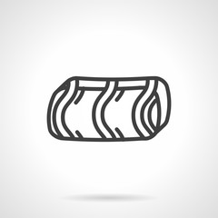 Confectionery simple line vector icon. 