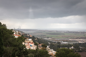 winter view of a valley 