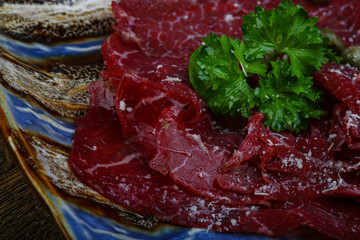 Beef carpaccio