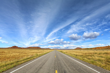 Country road picture, travel concept.