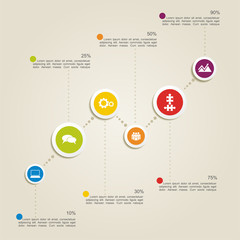 Banner infographic design template. Vector illustration